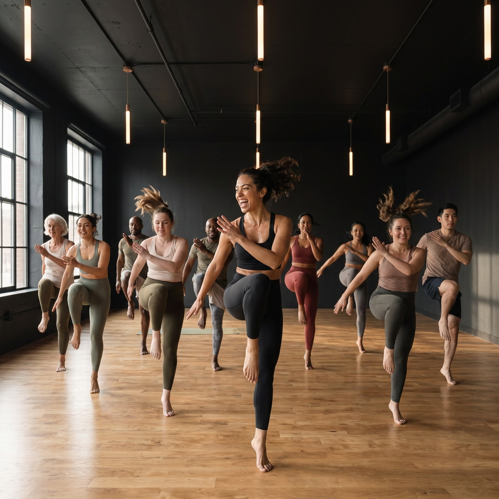 Dance Fitness class at The Sweat Social