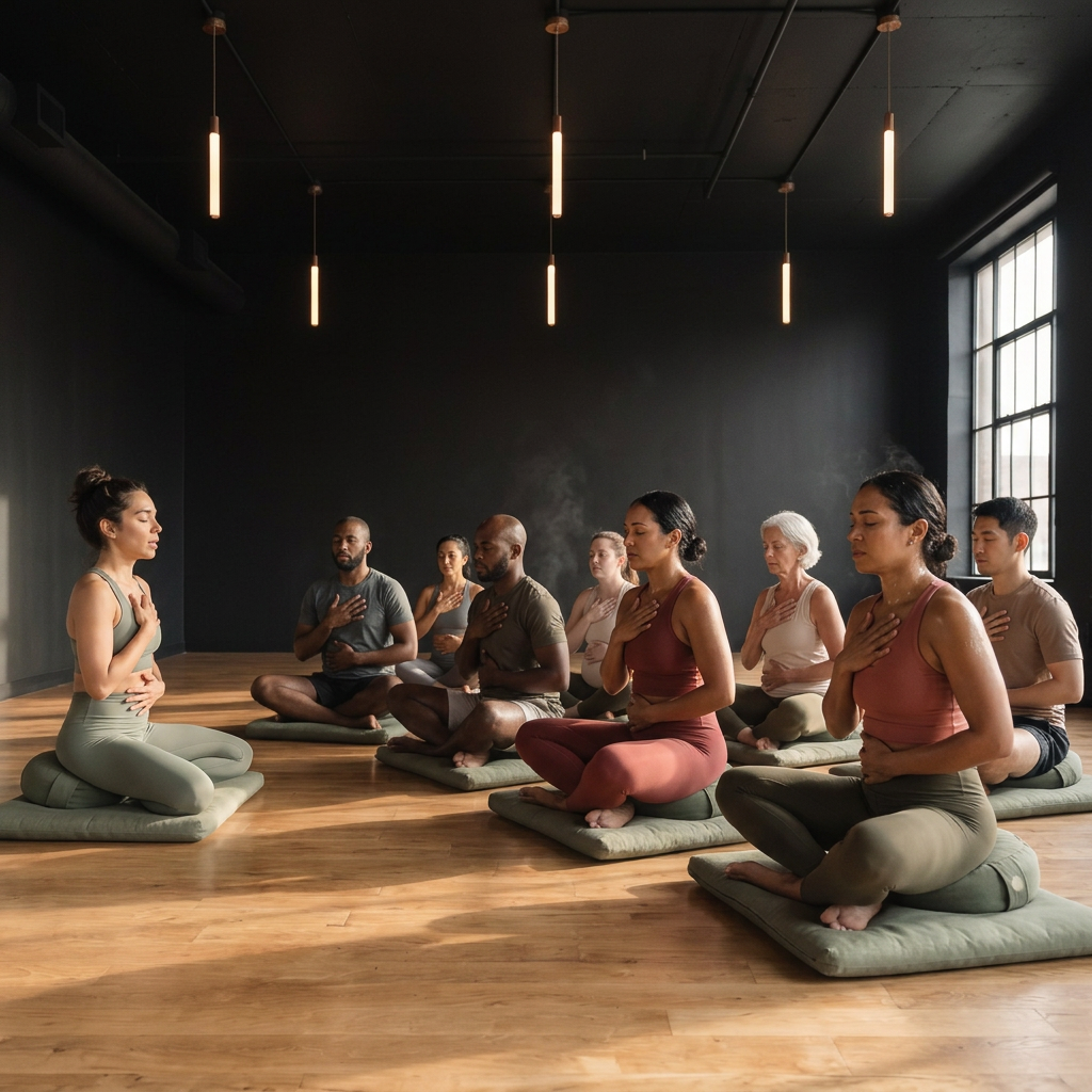 Meditation class at The Sweat Social