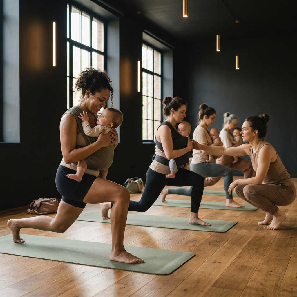 Mommy & Me class at The Sweat Social